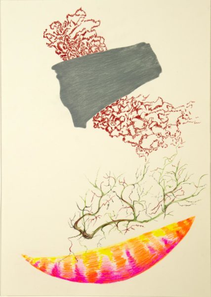 drawing by American abstract artist Don Lewallen