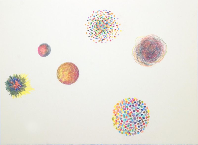 drawing by American abstract artist Don Lewallen