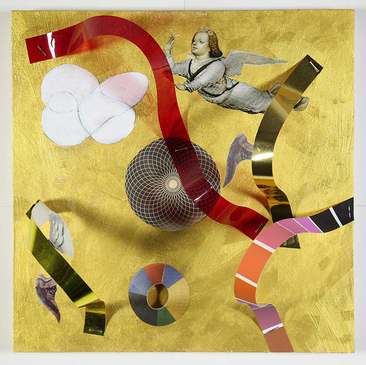 collage by American abstract artist Don Lewallen