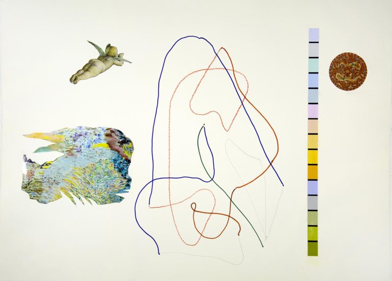 collage by American abstract artist Don Lewallen