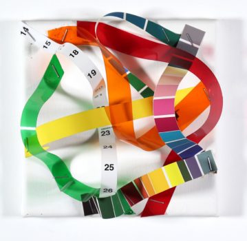 collage by American abstract artist Don Lewallen