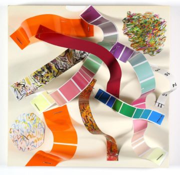 collage by American abstract artist Don Lewallen
